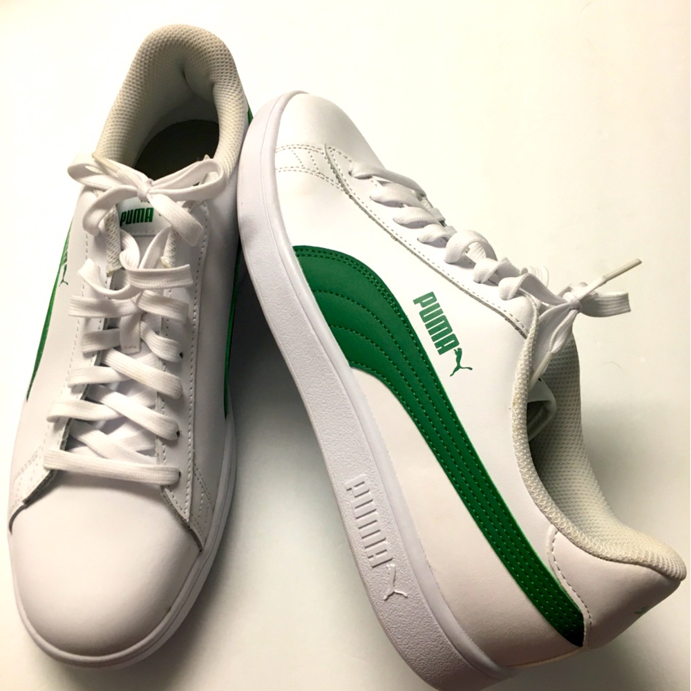 Puma Ralph Sampson Low Sneakers Size 11.5 Green White Soft Foam Optimal Comfort